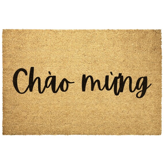 Vietnam Welcome Doormat, Vietnamese Outdoor Rug Mat Gift, Welcome
