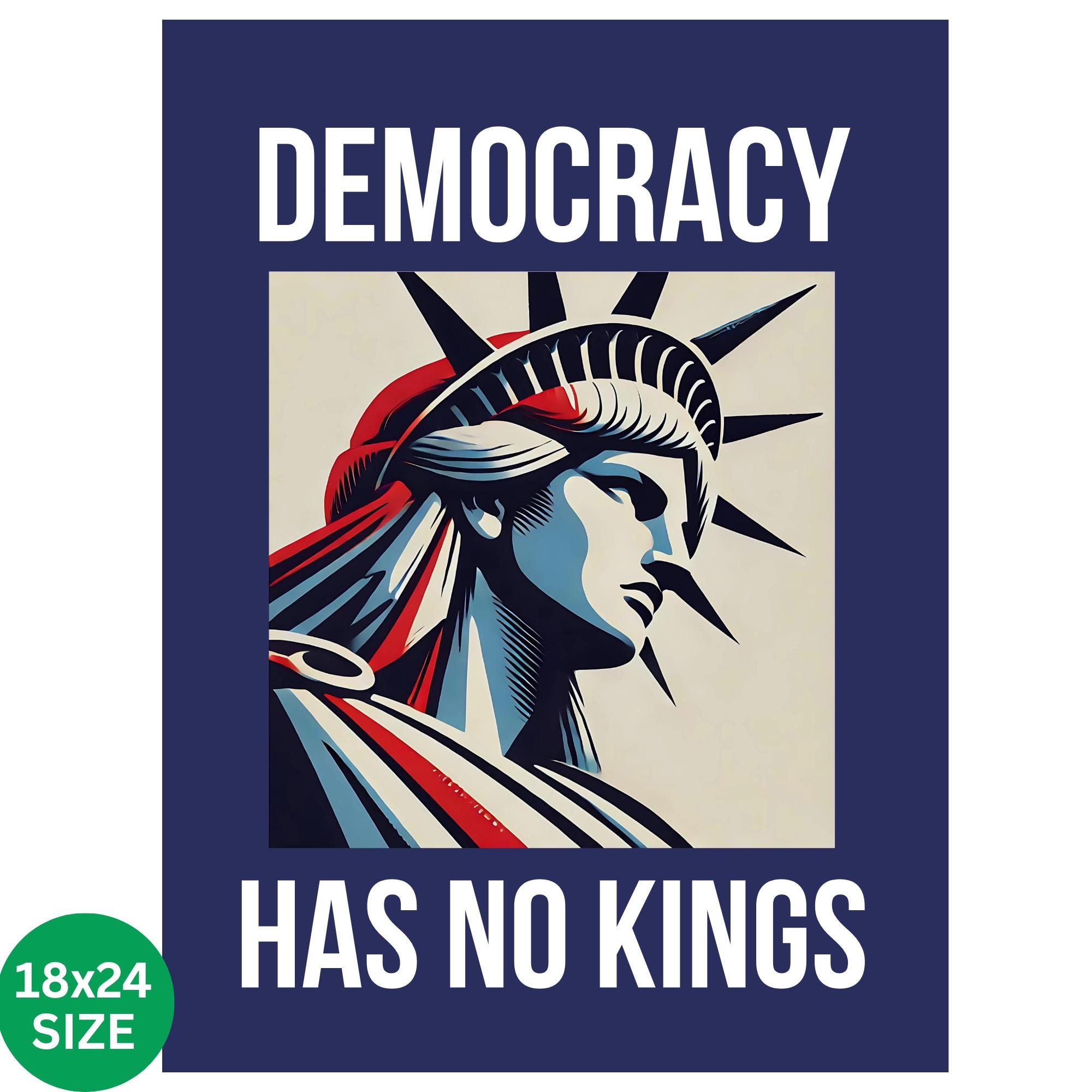 No King Subtle 8647 Anti Trump Poster Protest March Sign Poster, No Kings In America Subtle FDT Sign Anti Billionaire Oligarchy Resist a