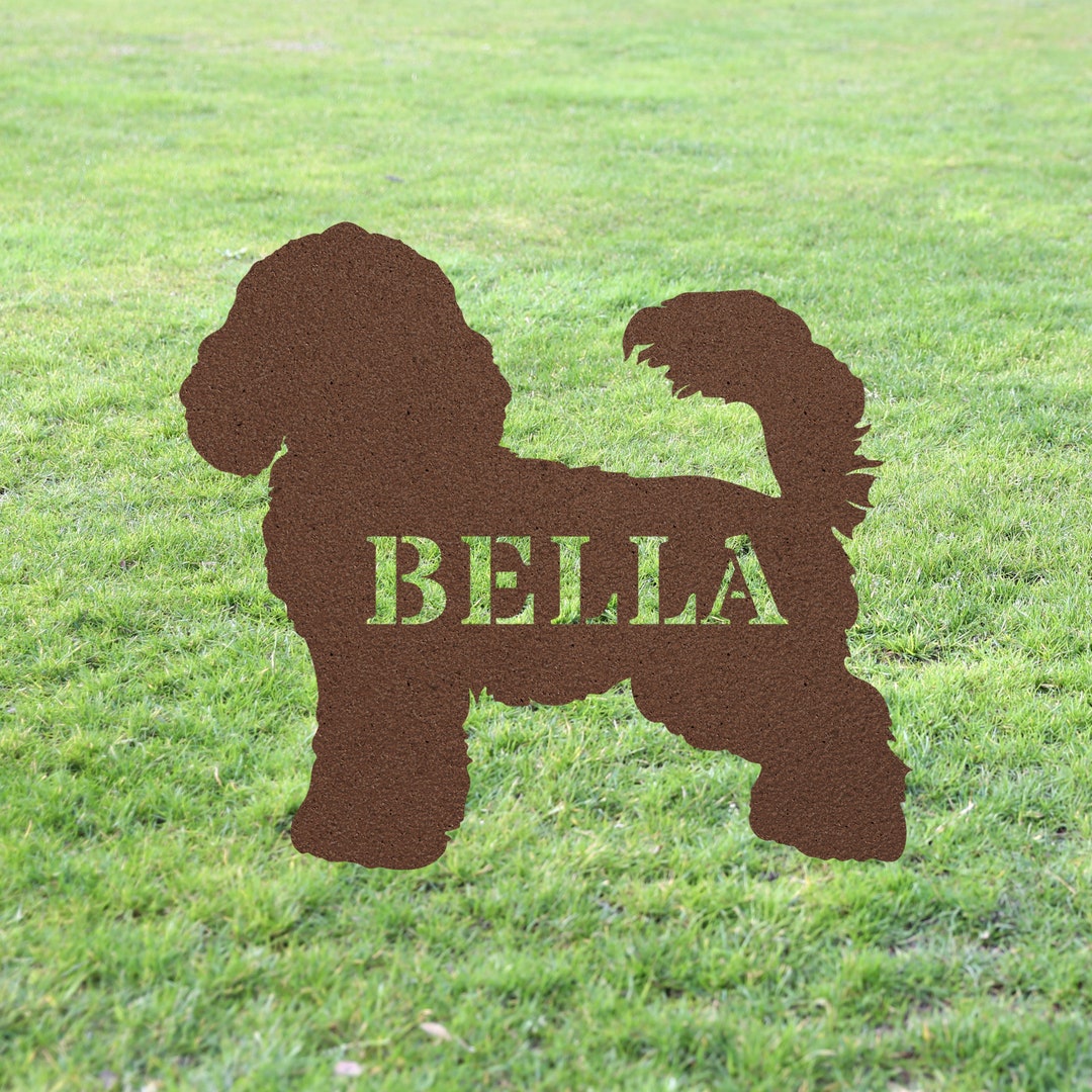 Personalized Toy Poodle Yard Statue Stake Custom Toy Poodle Etsy