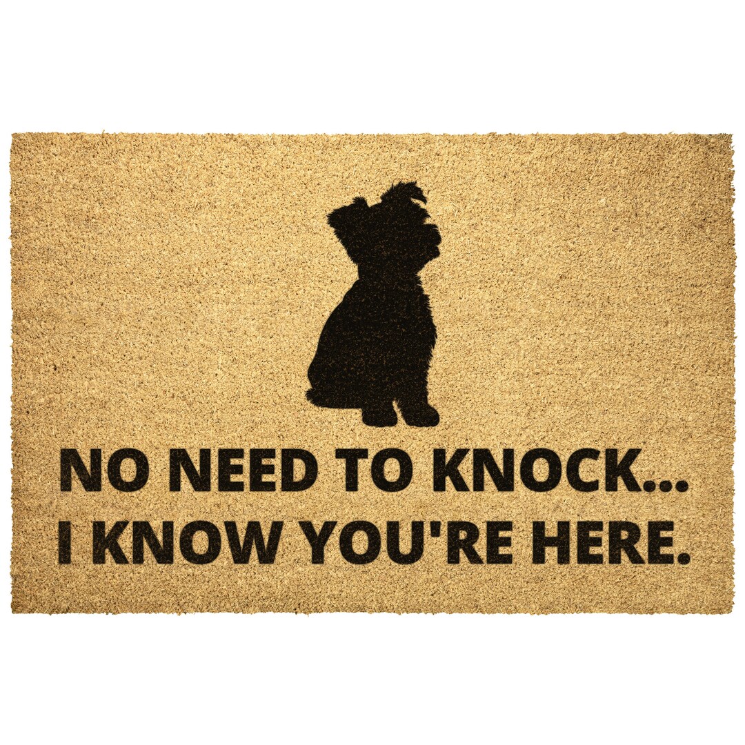 Yorkshire Terrier Dog Puppy Print Pattern Floor Mat