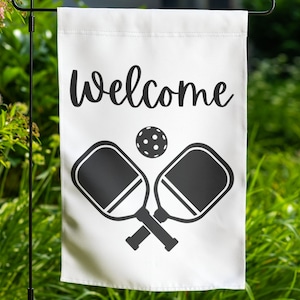 Pickleball  Garden Flag Banner Yard Sign, Custom Pickleball Pickle Ball Lawn Sign