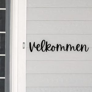 Norwegian Metal Sign Velkommen Wall Art Plaque norsk Norway Front Home Decor Porch Door Hanger Christmas Gift