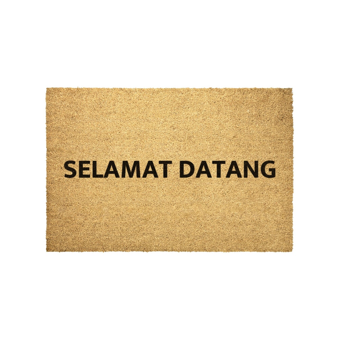 Indonesian Doormat Selamat Datang Outdoor Rug Coir Indonesia Door Mat