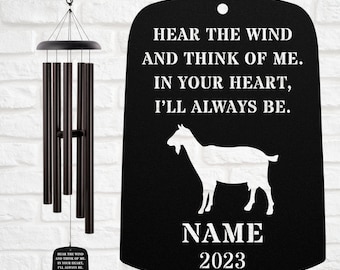 Goat Wind Chime Sail Goat Memorial Loss Gift Sympathy Bereavement Listen To The Wind Condolence