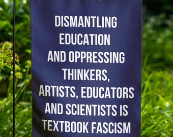 Anti Fascism Social Justice Leftist Garden Flag, Progressive Liberal, Political Flag, Anti Trump Flag n