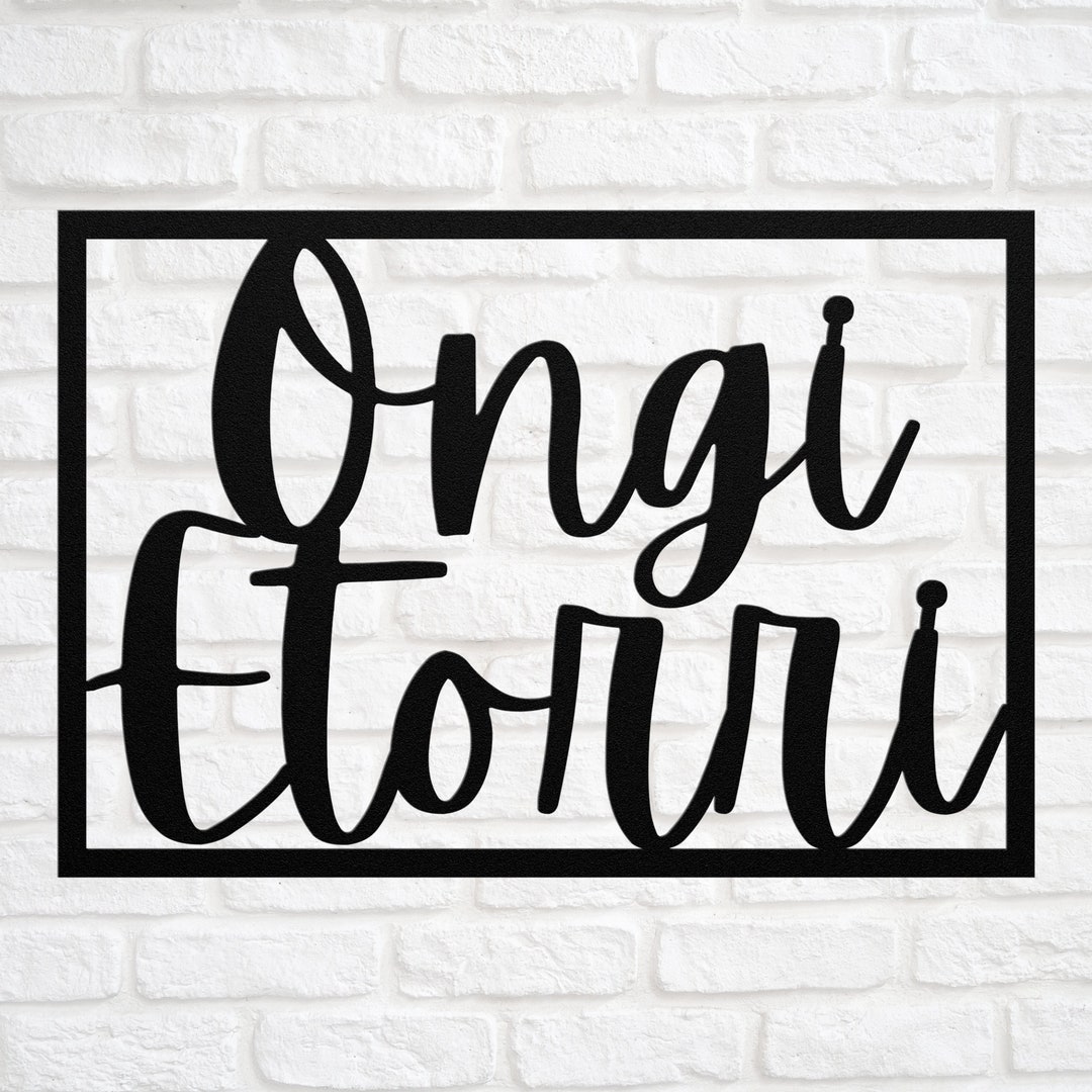 Basque Welcomesign Basque Welcome Metal Sign Ongi Etorri Wall Art Spain France Door Mat ...