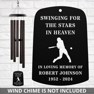 Softball Wind Chime Sail Softball Memorial Softball Loss Gift Sympathy Bereavement Listen To The Wind Condolence