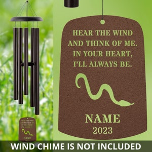 Corn Snake Wind Chime Sail Corn Snake Memorial Corn Snake Loss Gift Sympathy Bereavement Listen To The Wind Condolence