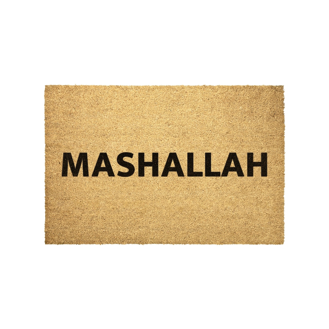 Mashallah Doormat Home Decor Mashallah Wall Decor Arabic Etsy
