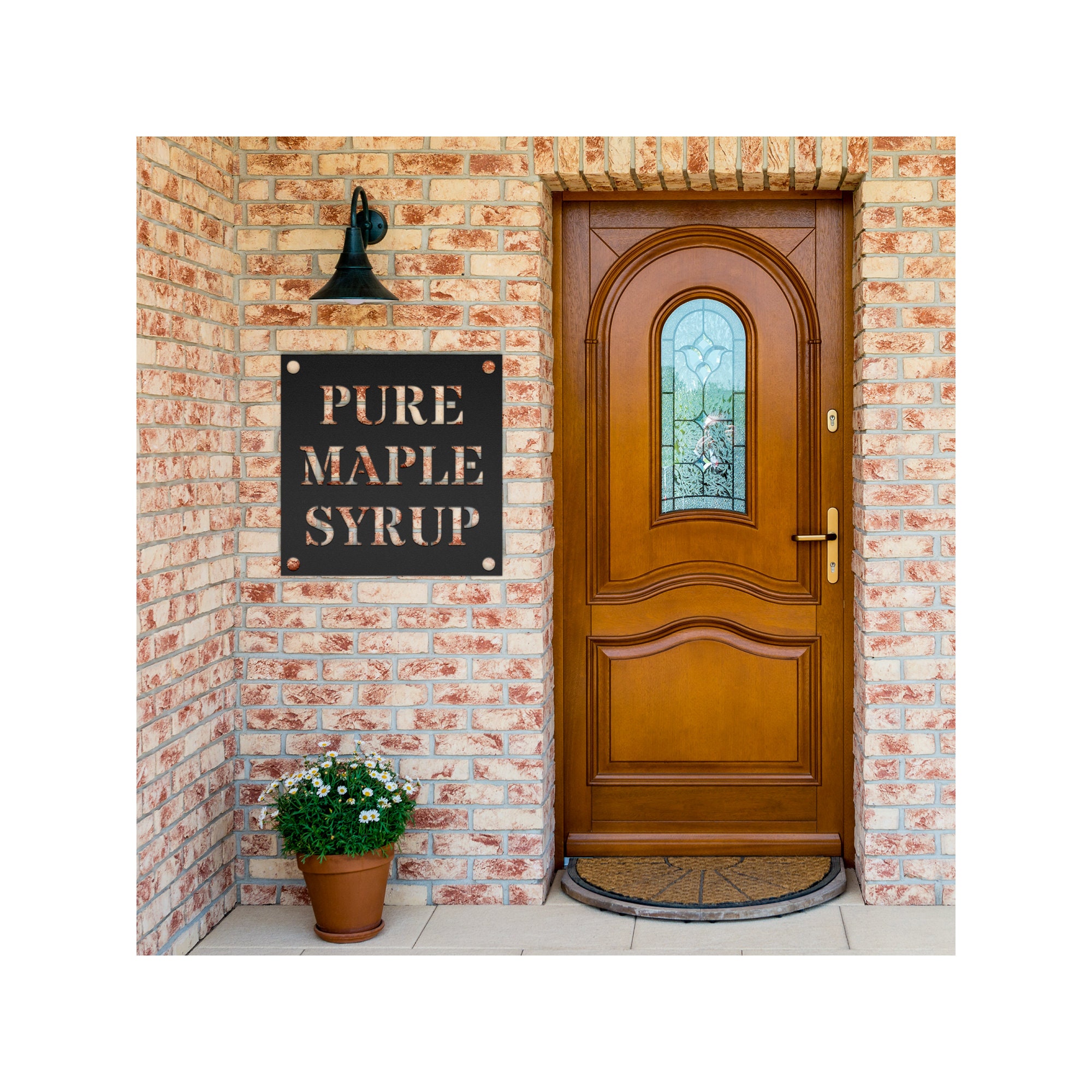 Syp Sign Pure Maple Syrup Sign, Kitchen Custom Metal Sign, Street Sign or Door ...