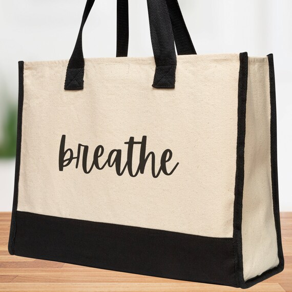 CafePress "Bridesmaid" Natural Canvas Tote Bag - Reusable Shopping Bag With Black Text
