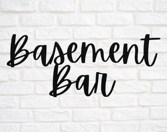 Custom Basement Bar Sign Metal Sign Home Bar Decor Man Cave Decor For Home Bar Garage Wall Art Dad Gift For Him