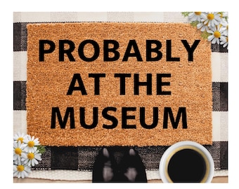 Museum Lover Gift Doormat - Egyptian Museum Gift Idea - Museum Worker - Visitor Services Associate Art Home Decor