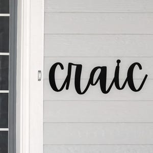 Craic Sign Irish Metal Wall Art, Irish Saying, Funny Irish Saying, Ireland, Irish Gift