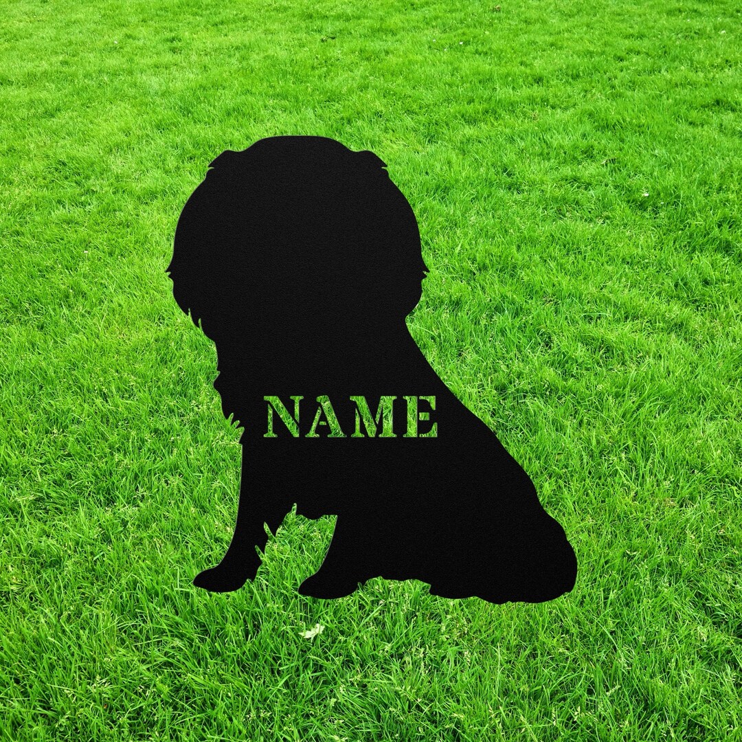 Cavalier King Charles Spaniel Yard Statue Dog Memorial Wind Chime ...