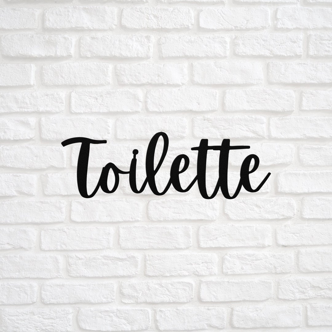Toilette Sign German Toilet Deutsch Deutschland Sign Metal Word Gift