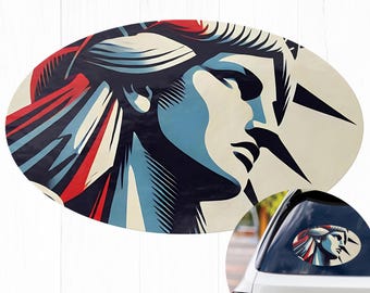 Resist Car Sticker Anti Trump Bumper Sticker Feminist Car Bumper Pro Choice Statue of Liberty Protest Democrat Leftist Anti Trump LGBTQIA