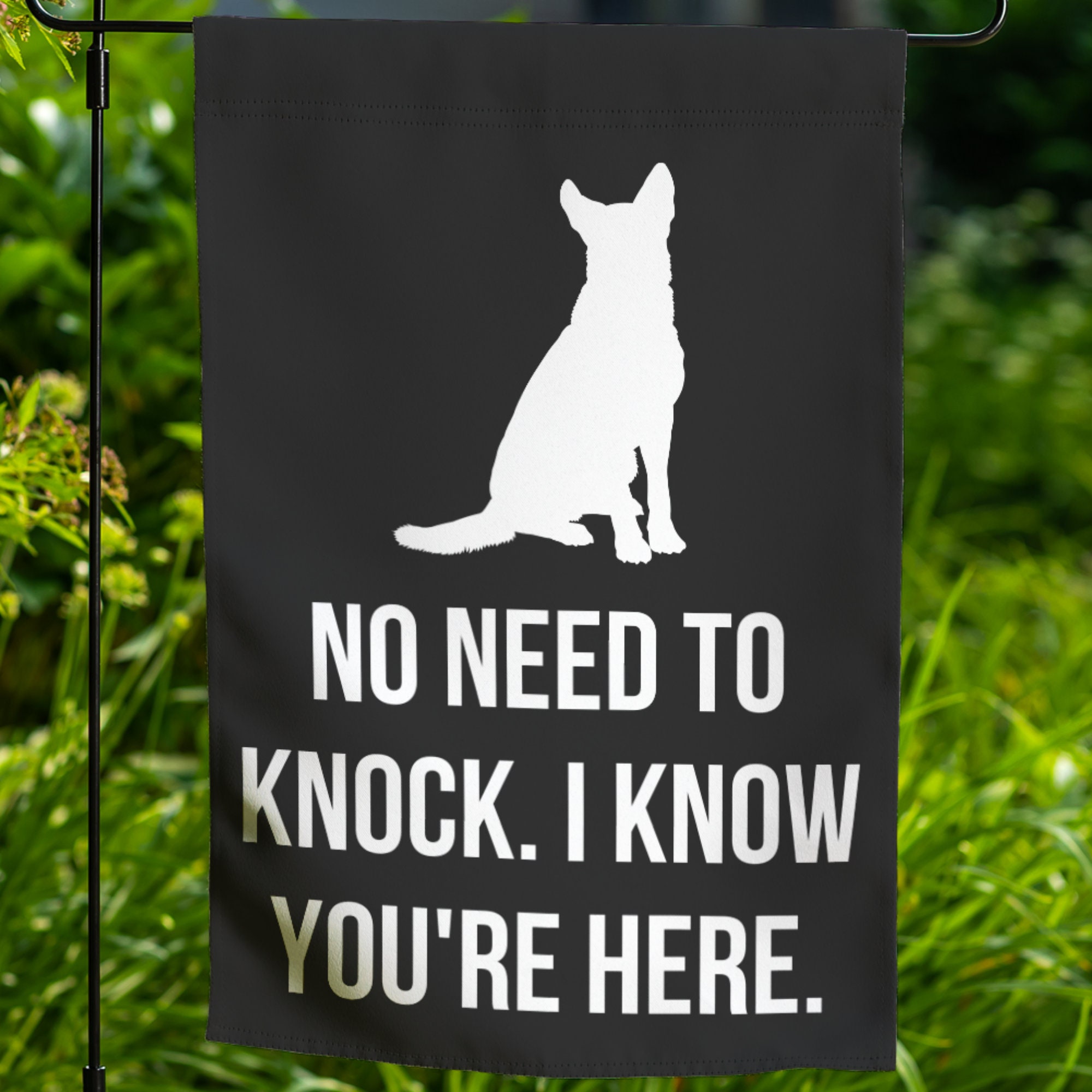 German Shepherd Garden Flag Yard Sign Art Banner Gsd Dog Gift Lover Outdoor Decor Lawn Decoration Welcome Front Porch Dog Flag