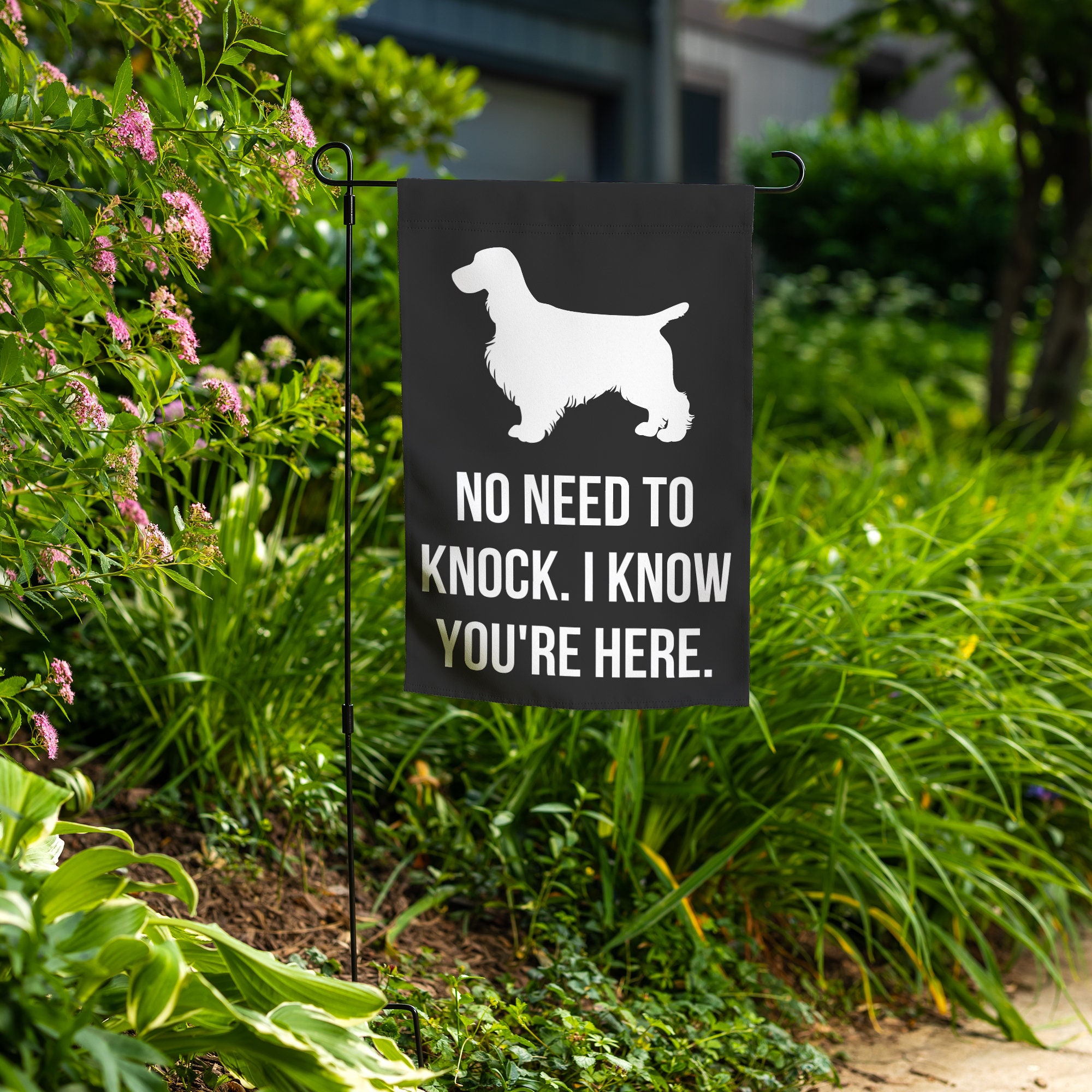 Cocker Spaniel Garden Flag Yard Sign Art Banner Cocker Spaniel Gift ...