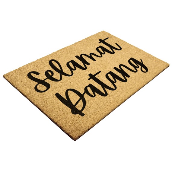 Indonesian Doormat Selamat Datang Outdoor Rug Coir Indonesia Door