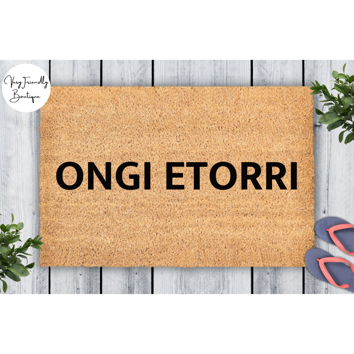 Basque Welcomesign Basque Welcome Doormat Ongi Etorri Outdoor Rug Coir Spain France Door ...