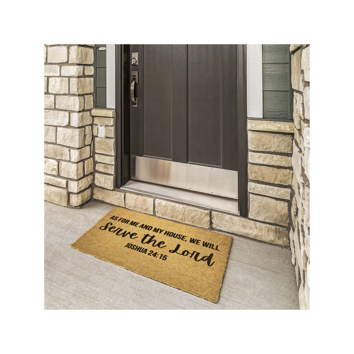 As for Me and My House We Will Serve the Lord Doormat Door Mat Joshua ...