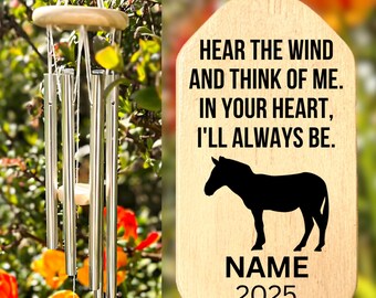 Horse Wind Chime Horse Memorial Gift Horse Loss Gift Sympathy Bereavement Listen To The Wind Condolence