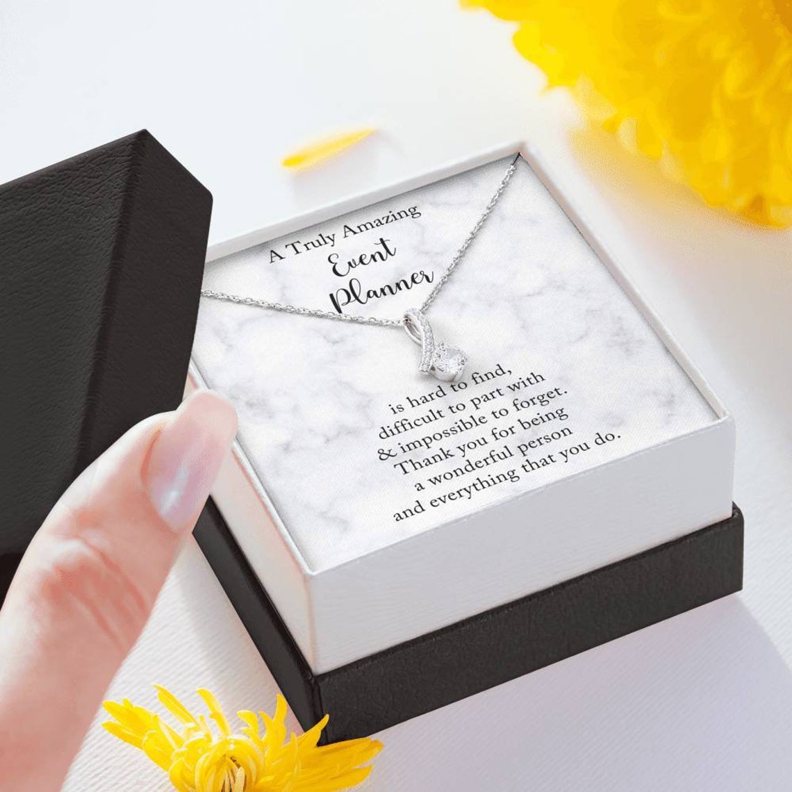 Event Planner Gift Gift for Event Planner Necklace Message Etsy