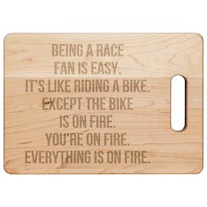 Race Fan Gift, Race Fan Cutting Board, Racing Decor, Race Fan Garage, Racing Fan, Race Decor, Custom Kitchen