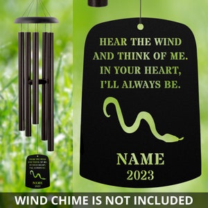 Corn Snake Wind Chime Sail Corn Snake Memorial Corn Snake Loss Gift Sympathy Bereavement Listen To The Wind Condolence