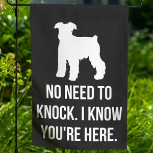 Miniature Schnauzer Garden Flag Yard Sign Art Banner Mini Schnauzer Gift Lover Outdoor Decor Lawn Decoration Welcome Front Porch Dog Flag