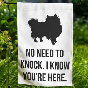 Pomapoo Garden Flag Yard Sign Art Banner Pomapoo Gift Lover Outdoor Decor Lawn Decoration Welcome Front Porch Dog Flag
