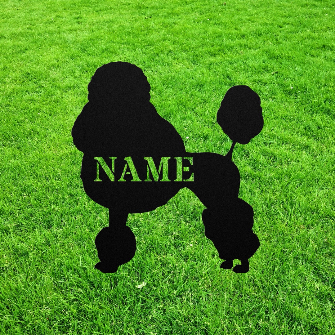 Personalized Toy Poodle Yard Statue Stake Custom Miniature Etsy