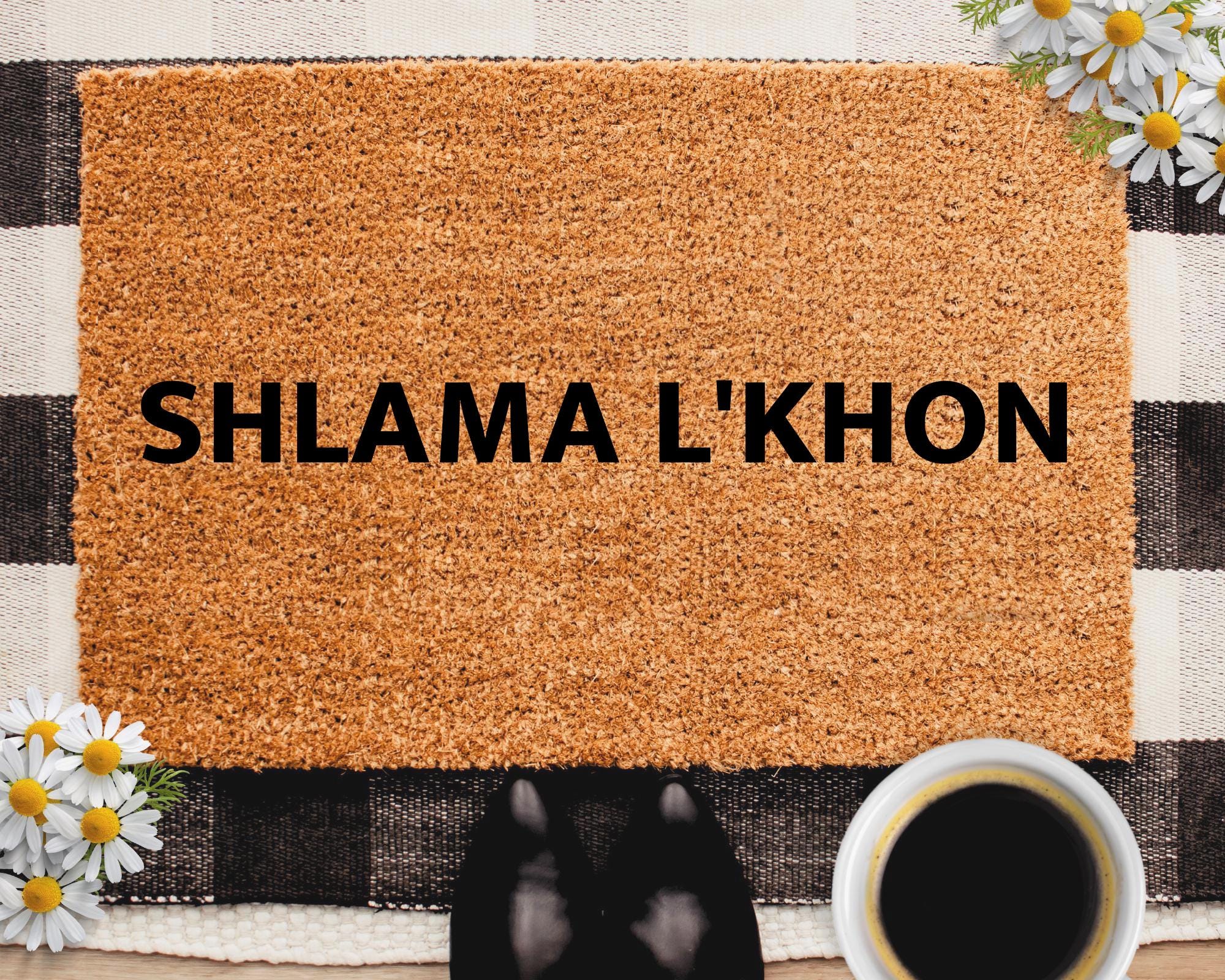 Welcome 板　手彫り　アジアン Assyrian Welcome Doormat Outdoor Rug Coir Door Mat Assyrian Home