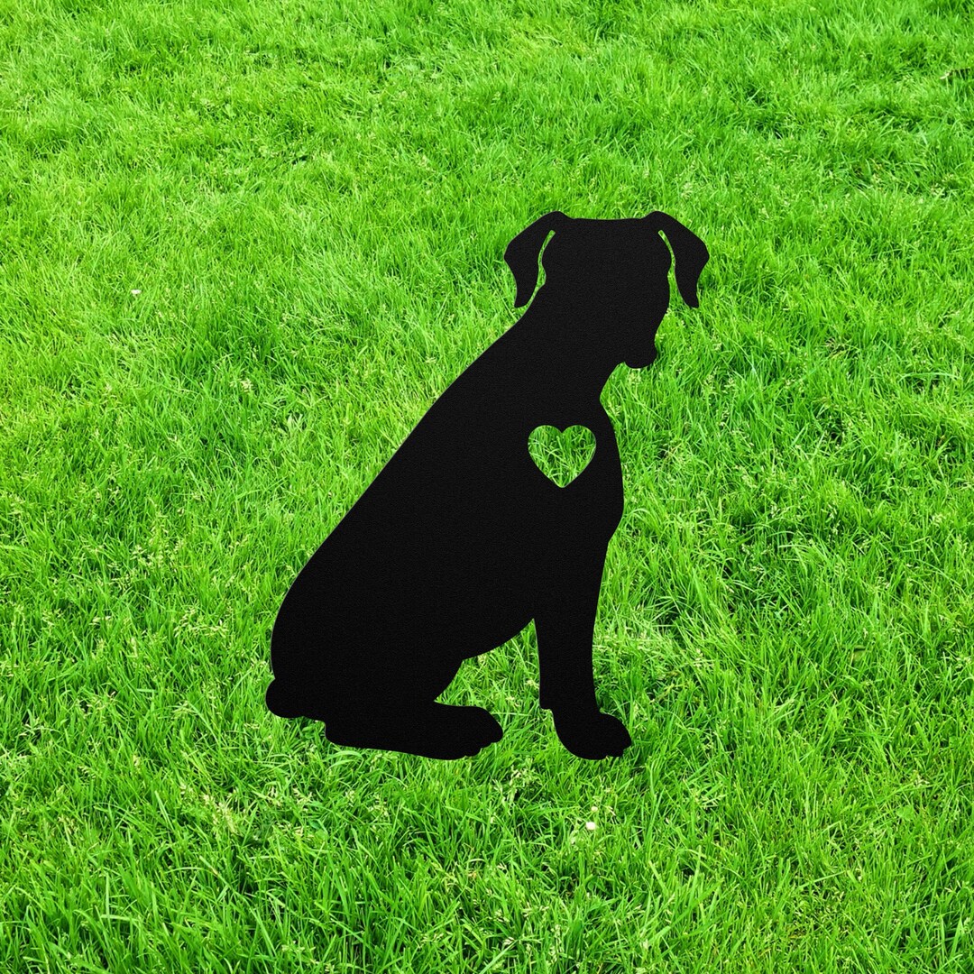 Personalized Boxer Dog Garden Statue Stake, Custom Boxer Dog Outdoor