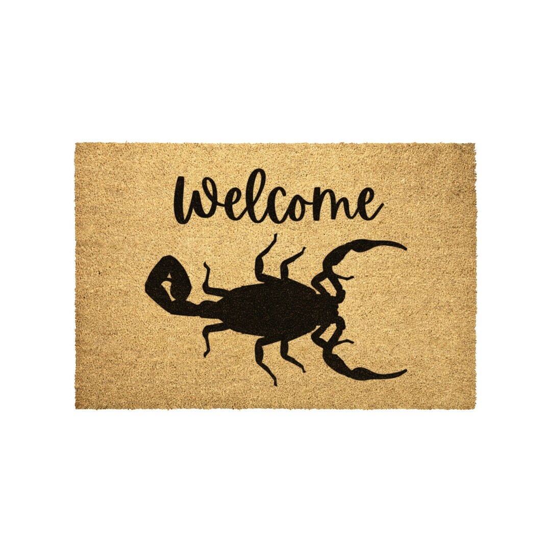 Scorpion Coir Doormat Outdoor Rug Door Mat Decor Housewarming Home ...