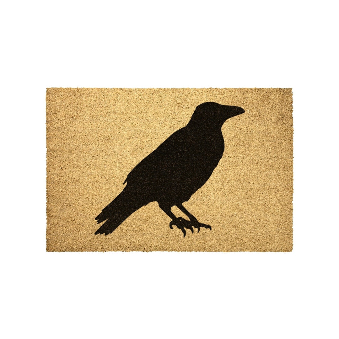 Crow Doormat Outdoor Rug Door Mat Decor Housewarming Summer Winter ...