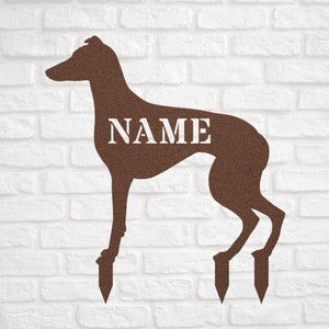 Greyhound Memorial Copper Stake Loss Of Greyhound Wind Chime Grave Marker Stone Sympathy Angel Wings Keepsake Statue Remembrance Sculpture