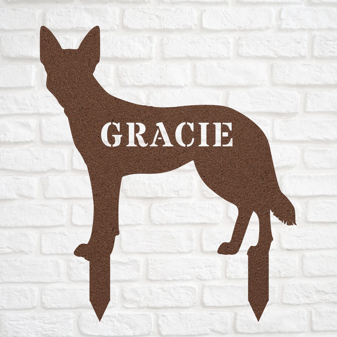 Personalized Australian Kelpie Statue Stake Custom Australian Etsy