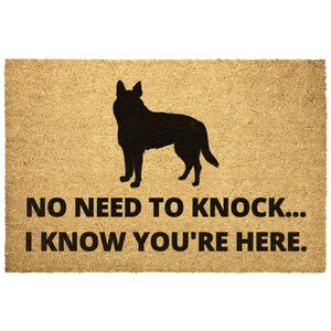 German Shepherd Doormat Door Mat Funny German Shepherd Gift Dog Lover Gifts Home Decor Outdoor Entry Coir Rug Mom Dad Gift