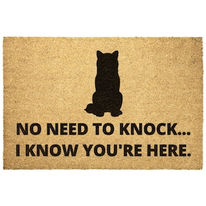 Shiba Inu Doormat Door Mat Funny Shiba Inu Gift Dog Lover Gifts Home Decor Outdoor Entry Coir Rug Mom Dad Gift