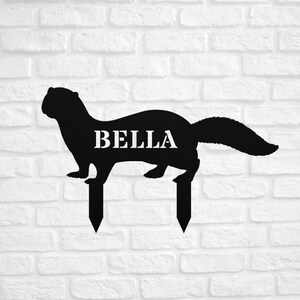 Ferret Figurine Ferret Figure Ferret Statue Ferret Miniature Ferret Silhouette Ferret Sculpture Tiny Mini Vintage Ferret