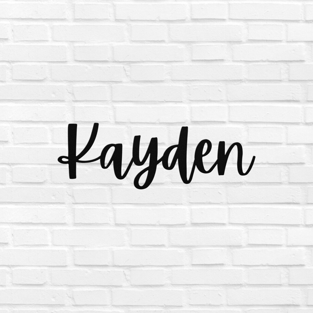 Kayden Sign Metal Name Cutout Gift For Kayden Boy Nursery Etsy kayden-sign-metal-name-cutout-gift-for-kayden-boy-nursery-etsy