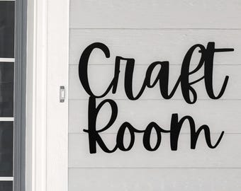 Craft Room Sign, Craft Room Decor, Gift For Her, Gift For Grandma, Gift For Artist, Gift For Teacher, Custom Craft Gift