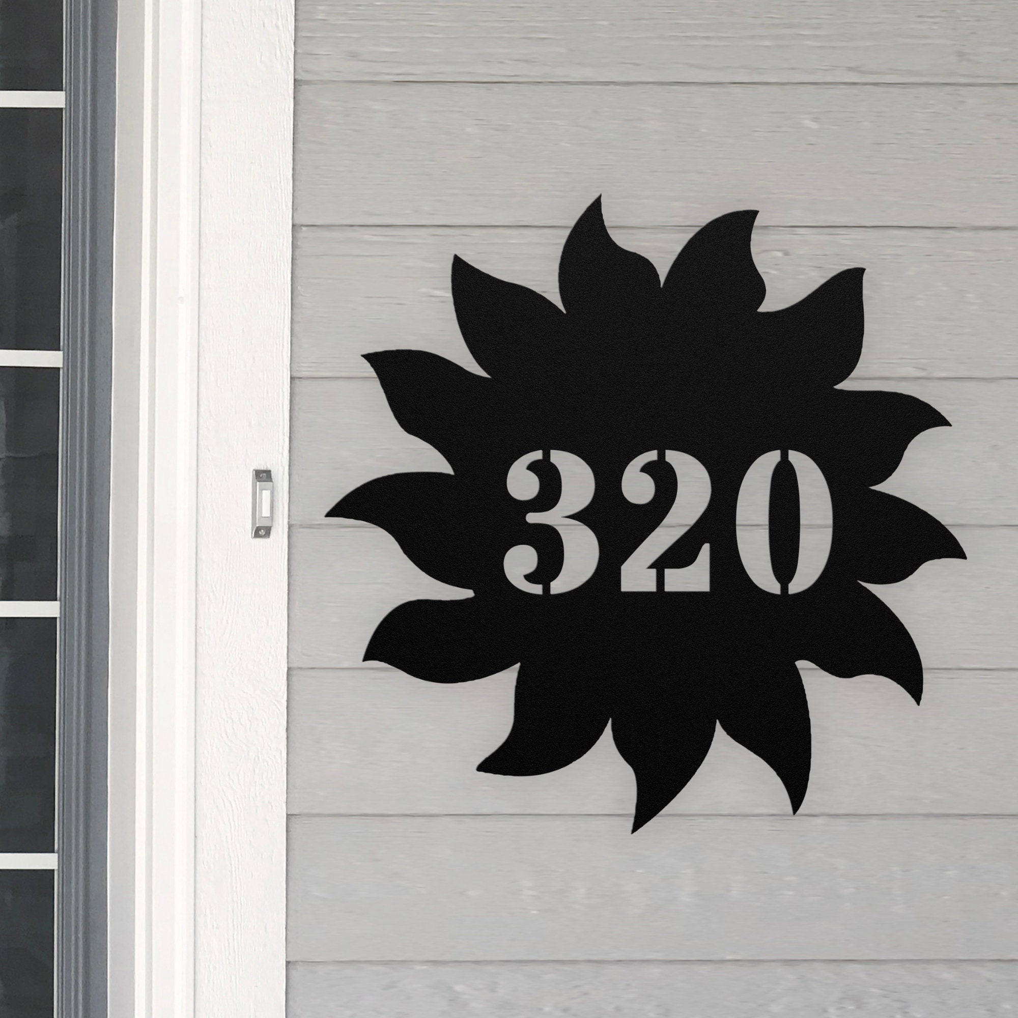 Personalized Vintage Camper Address House Number Sign – Custom Metal Wall Art For Patio Porch, Family Name Silhouette, Camping Theme