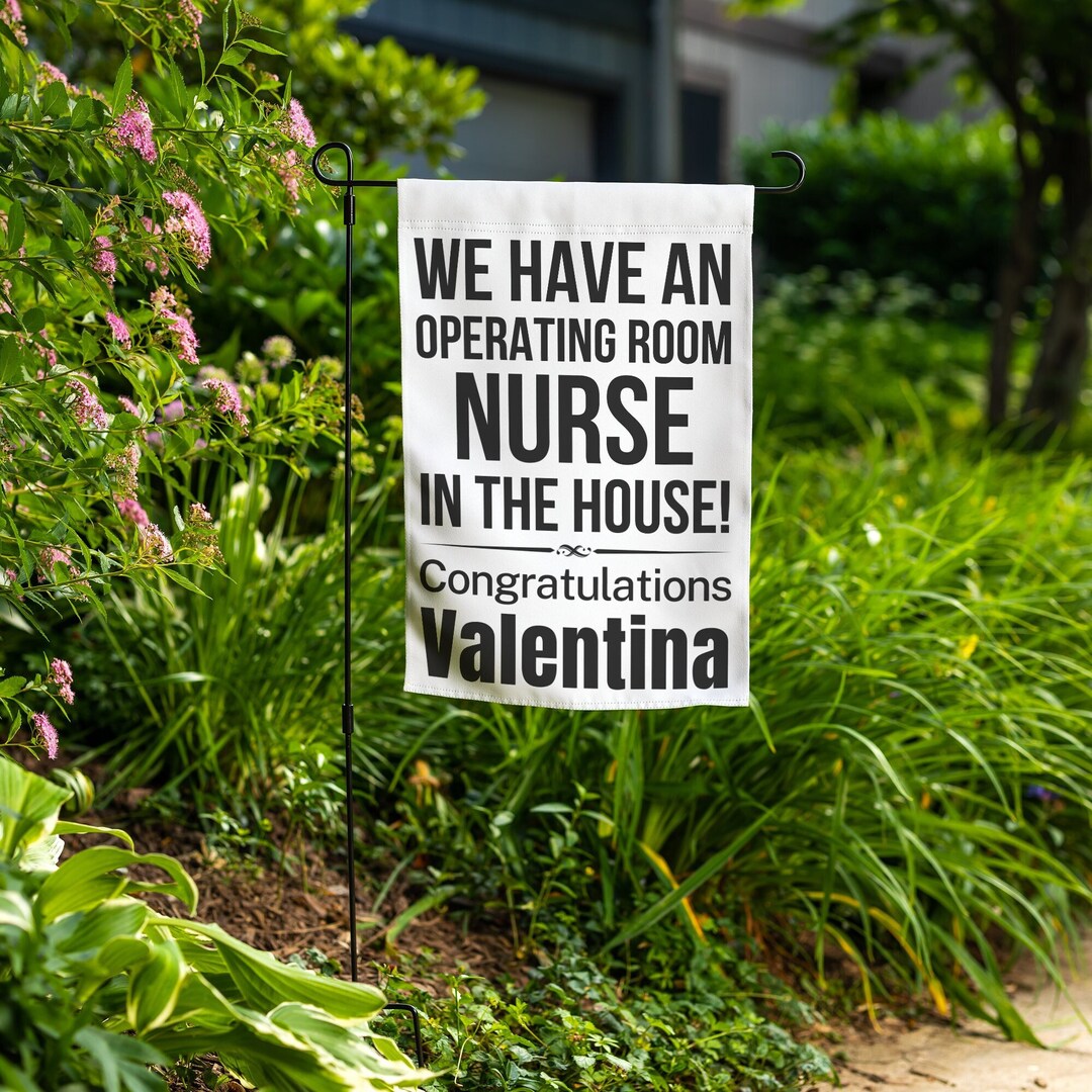 Operating Room Nurse Graduation Gifts Garden Flag Birthday Gifts for ...