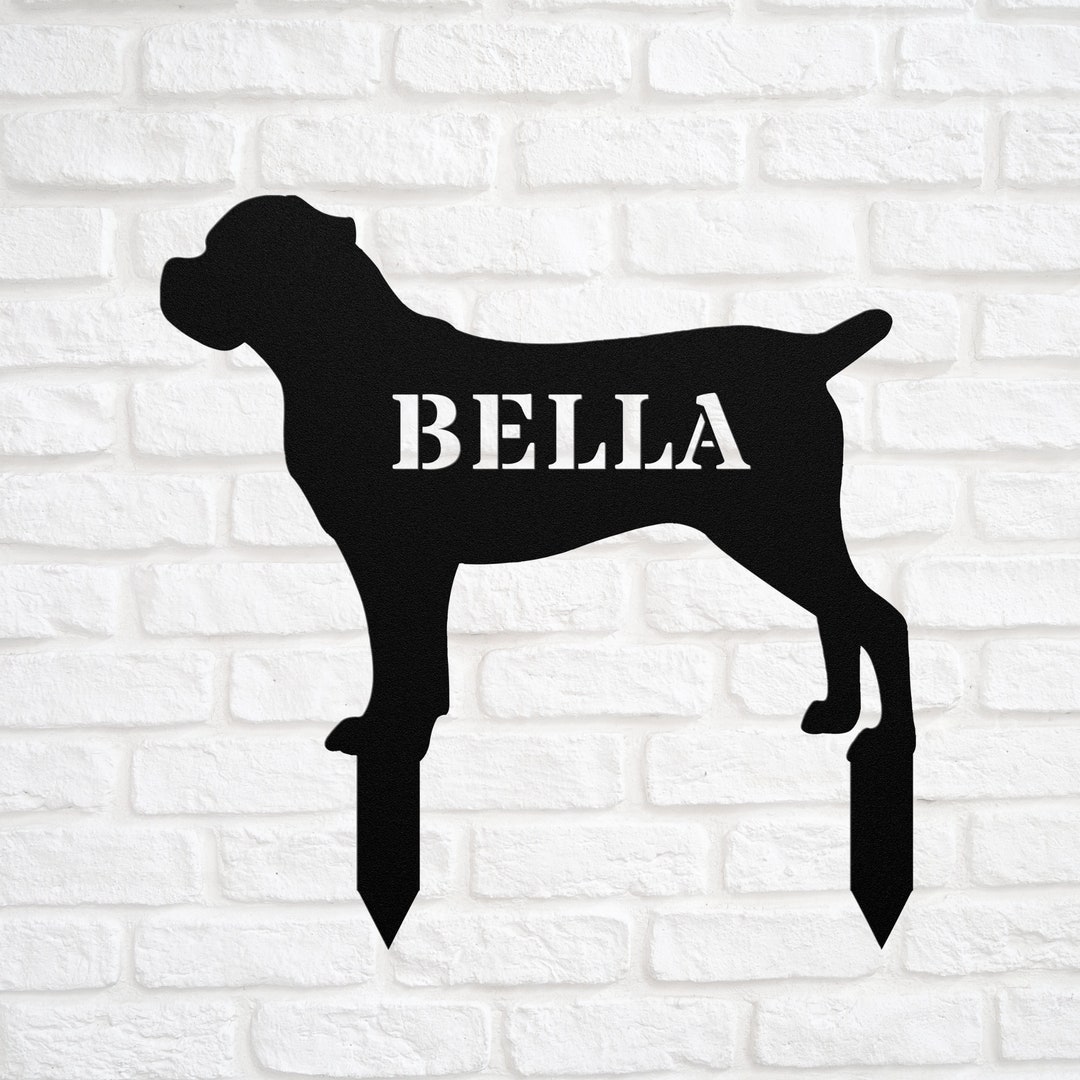 Personalized Cane Corso Garden Statue Stake Custom Cane Corso Etsy