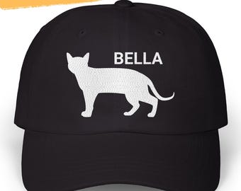 Siamese Cat Hat Embroidered Hat Personalized Siamese Cat Dad Cap Siamese Cat Mom Dad Birthday Christmas Gifts