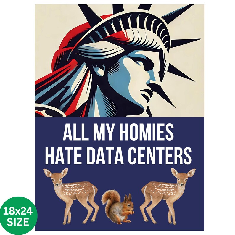 Anti Data Centers Animals Protest Poster No Kings Anti Trump Poster for ...