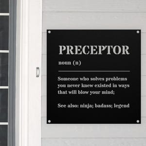 Nurse Preceptor Gift, Nurse Thank You, Appreciation Gift, Nursing Preceptor, Medical Student Gift, Mentor, Coach, Custom  Wall Art